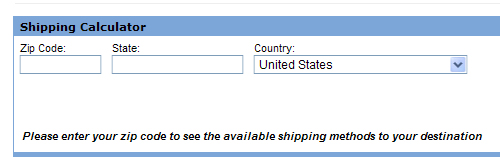 Shipping Calculator