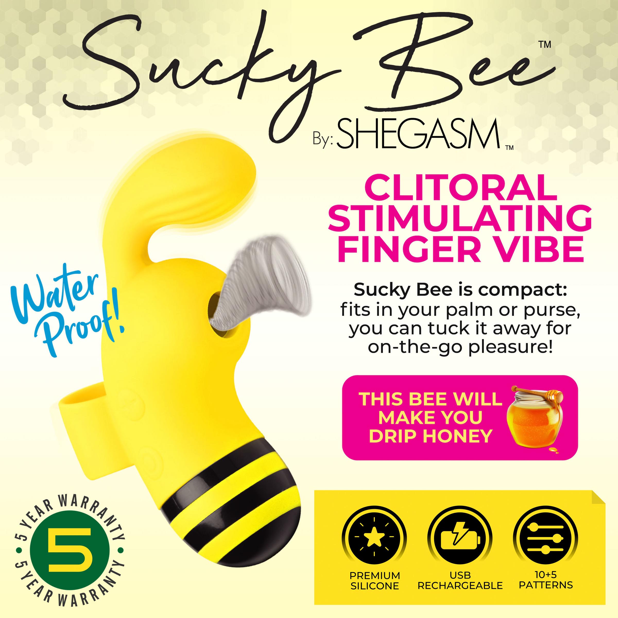 Sucky Bee Silicone Clit Stimulator